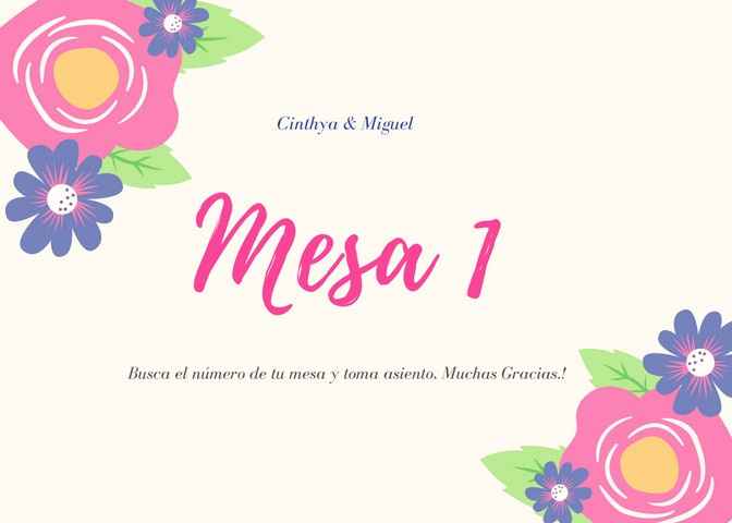 Boleto para Numero de Mesa ♥ (Este es solo un prototipo, aun necesita detallarlo más, pero me esta g