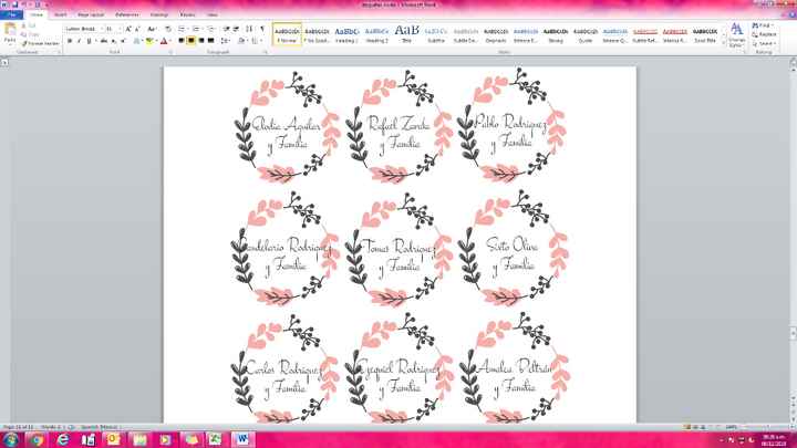 Etiquetas para invitaciones ♥