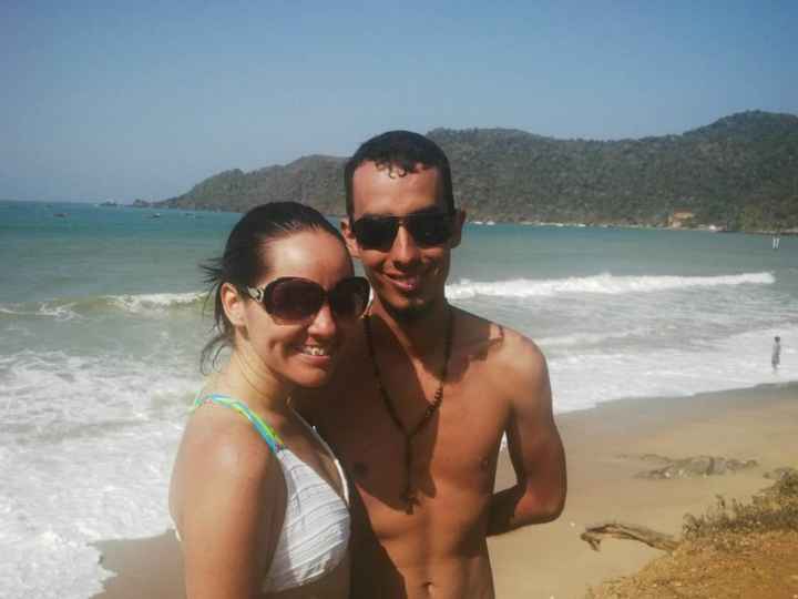 Mi Flaco y Yo en Puerto Francés, Higuerote, Venezuela