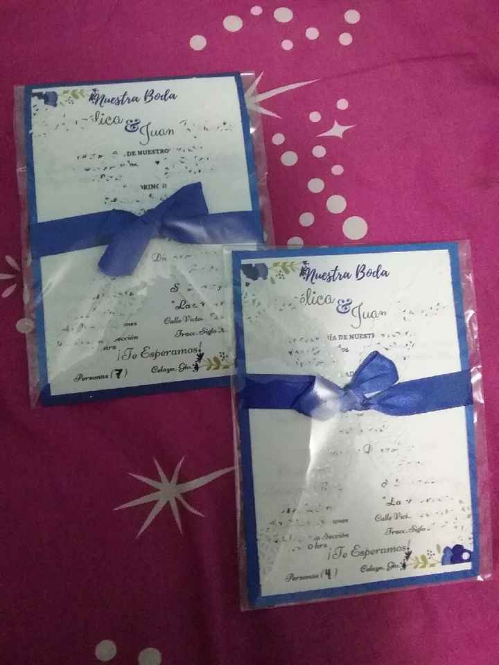 Mandaré hacer mis invitaciones con _____ - 1