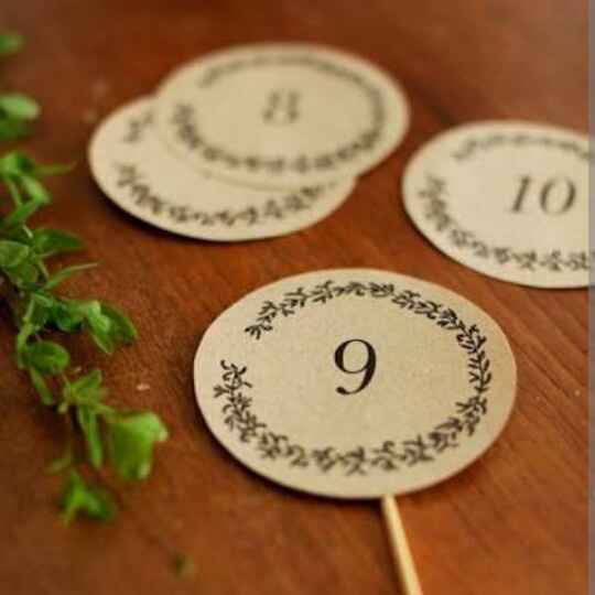 Numeradores de mesa - 1