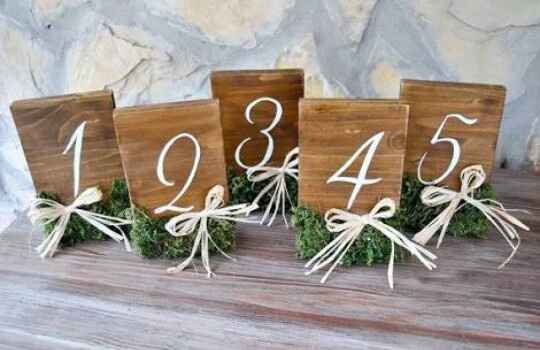 Numeradores de mesa - 6