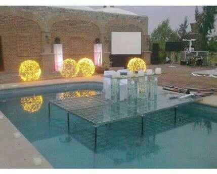 Decoracion de piscina en la boda - 4