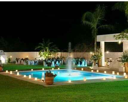 Decoracion de piscina en la boda - 5