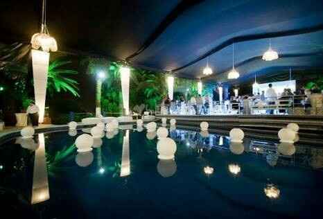Decoracion de piscina en la boda - 6