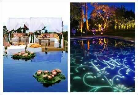 Decoracion de piscina en la boda - 8