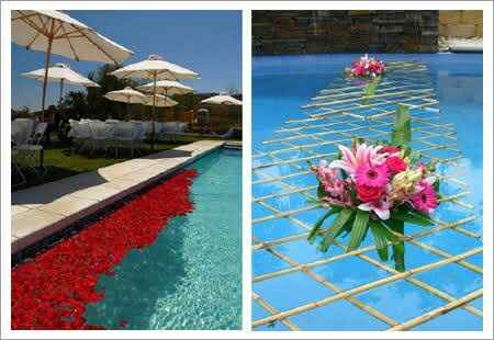 Decoracion de piscina en la boda - 11