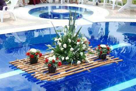Decoracion de piscina en la boda - 12