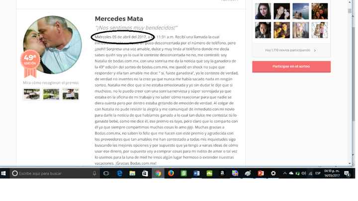 Ganadora edición 49