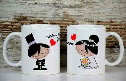 Tazas personalizadas como recuerdo de boda - 5