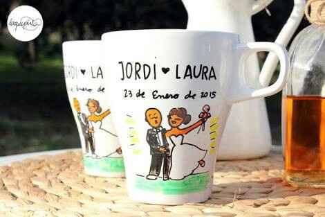 Tazas personalizadas como recuerdo de boda - 6