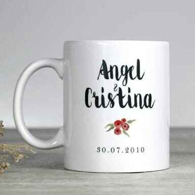 Tazas personalizadas como recuerdo de boda - 15