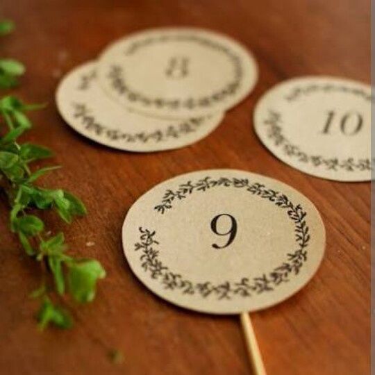 Numeradores de mesa - 1