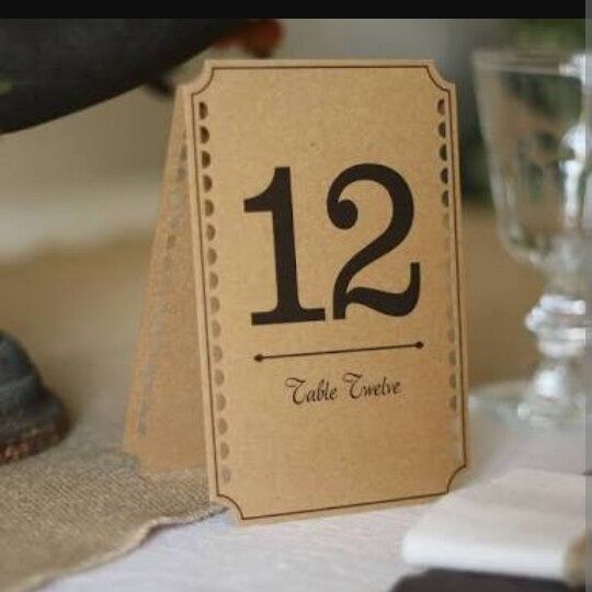 Numeradores de mesa - 3