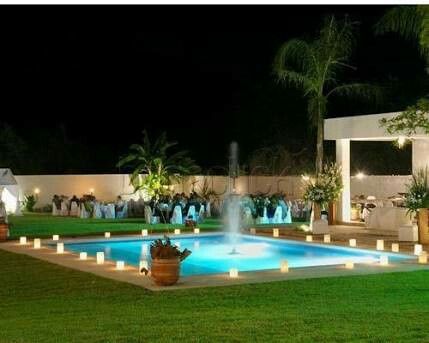 Decoracion de piscina en la boda - 5