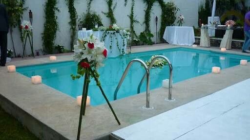 Decoracion de piscina en la boda - 19