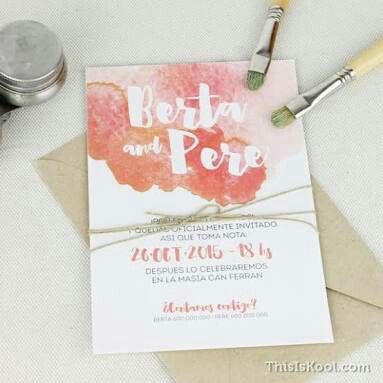 Invitación acuarela 💜 - 14