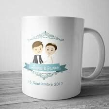 Tazas personalizadas como recuerdo de boda - 3