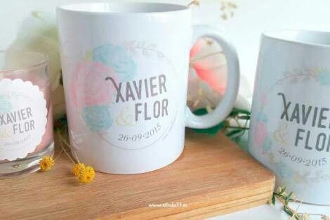 Tazas personalizadas como recuerdo de boda - 4