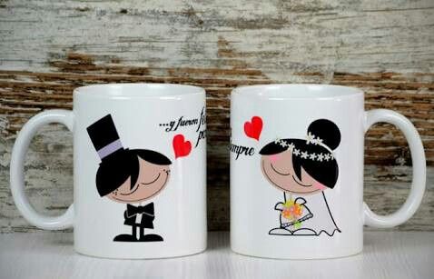 Tazas personalizadas como recuerdo de boda - 5