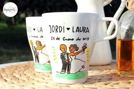 Tazas personalizadas como recuerdo de boda - 6