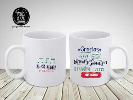 Tazas personalizadas como recuerdo de boda - 11