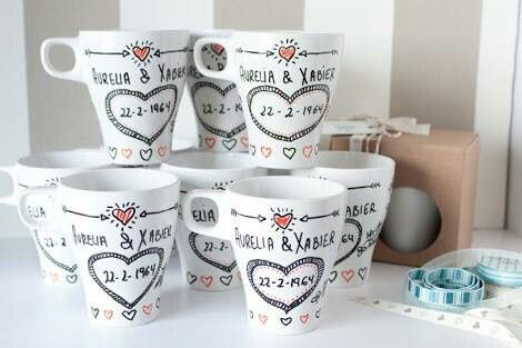 Tazas personalizadas como recuerdo de boda - 13
