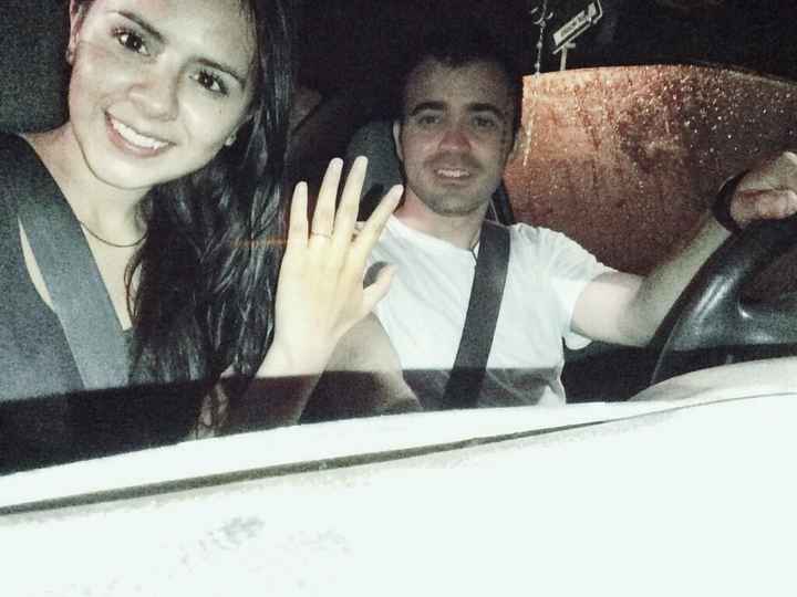 Mi anillo bajo la lluvia.  me enamore - 1