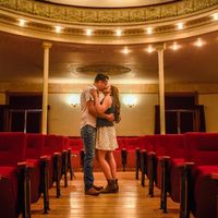 En el teatro
