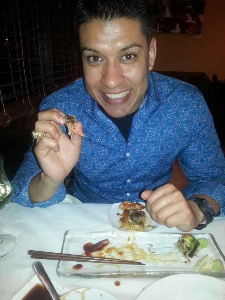Jugando en la cena =D
