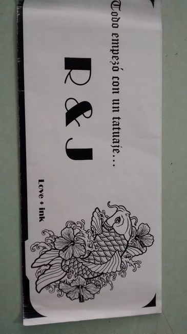 Llegaron mis invitaciones en blanco y negro - 2