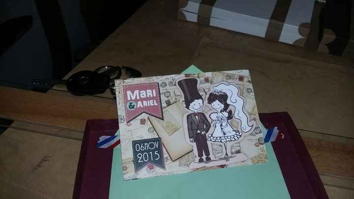 POSTAL DENTRO DE SOBRE VERDE