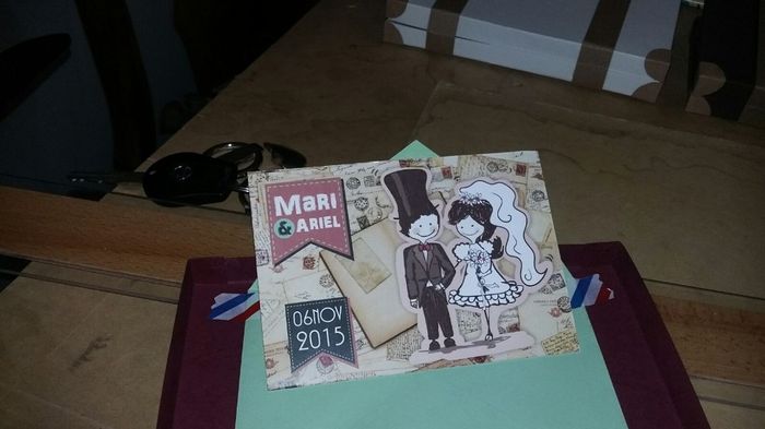 POSTAL DENTRO DE SOBRE VERDE