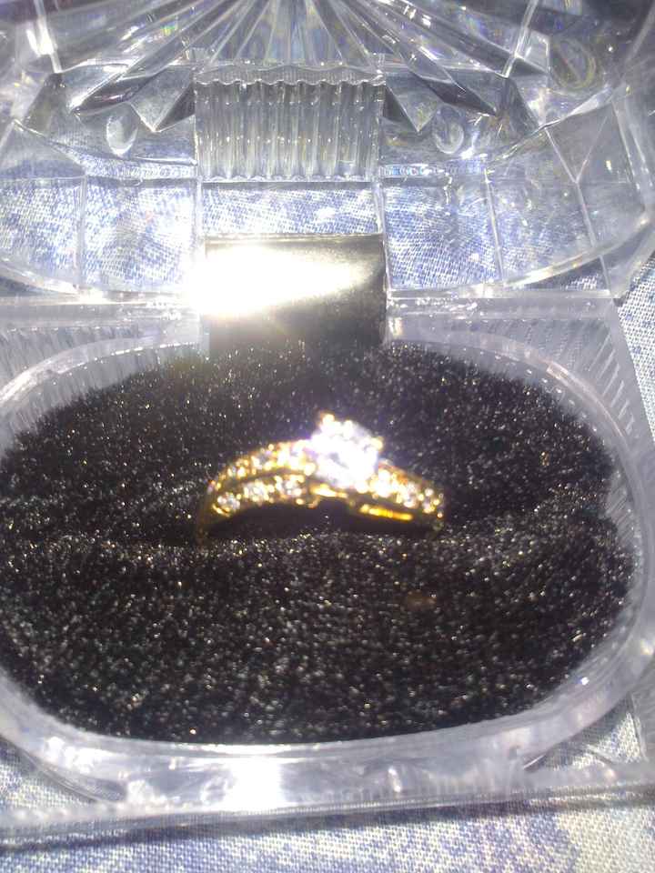 Llego la pedía demano y con ella el anillo - 1