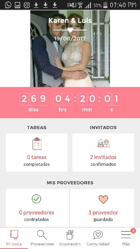 Faltan 9 meses !! y ah ustedes  cuanto les falta para el gran dia? - 1