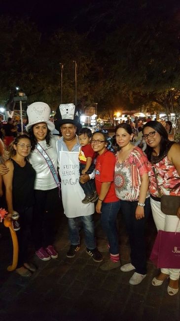 Con algunas de mis amigas.