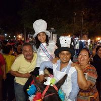 Con mis papis.