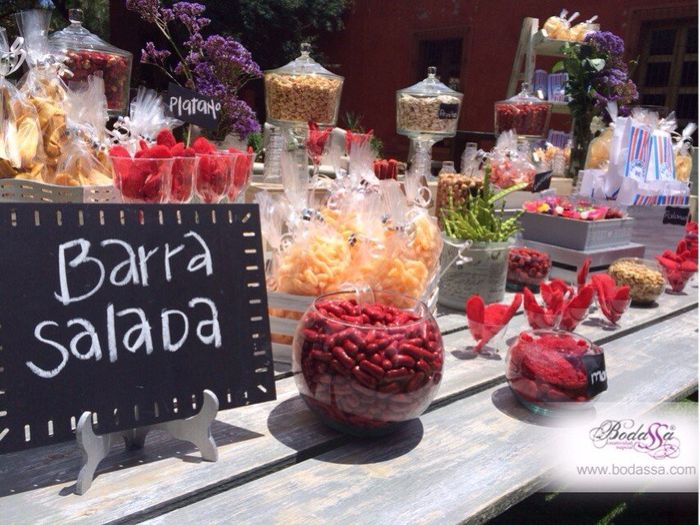 candy bar mayoría cosas saladas y picantes jeje