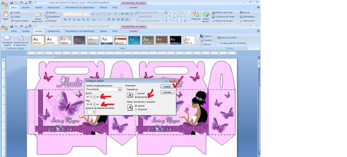 tamaño de la diapositiva