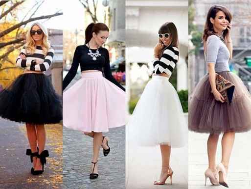 outfit falda de tul 