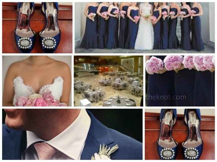 boda en azul y rosa