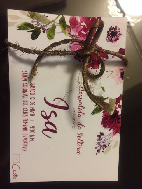 Invitación de la despedida 💕💕💕 avances !!! - 1