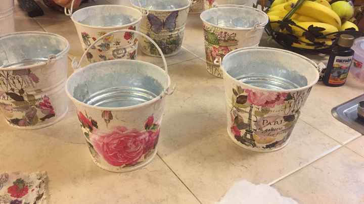 Centros de mesa de la despedida listos - 2