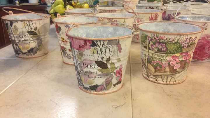 Centros de mesa de la despedida listos - 3