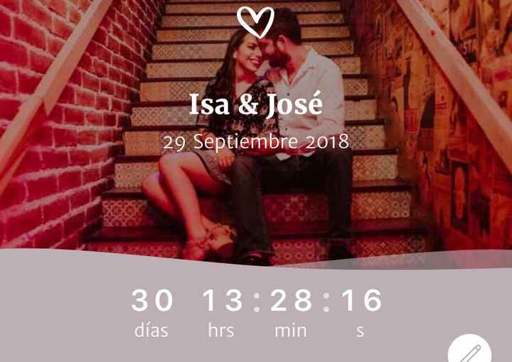 a 30 días! 👰🏻🤵💍 - 1