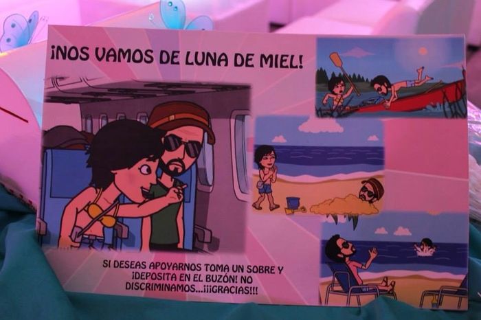 Cartelón invitando a la ayuda 