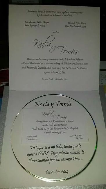 Invitaciones de boda y para mis damas de honor  - 4