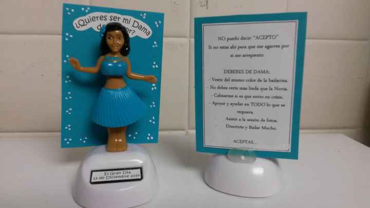 Invitaciones de boda y para mis damas de honor  - 1