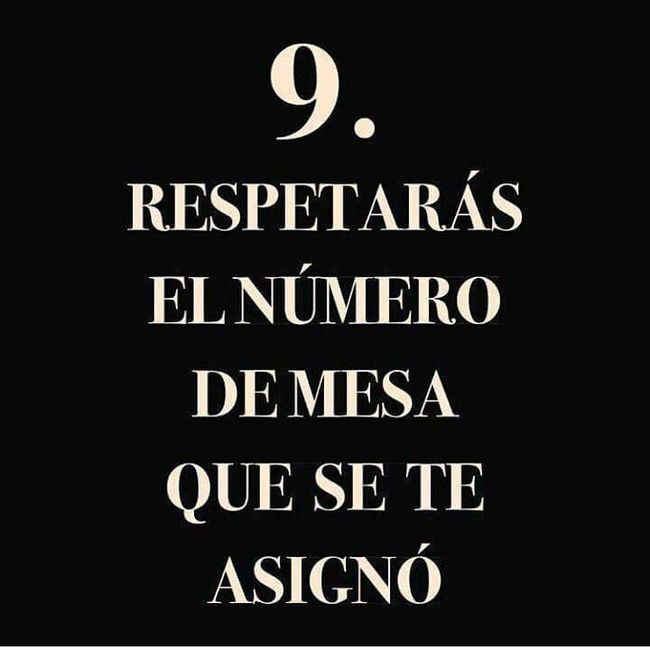  10 mandamientos para tus invitados - 8