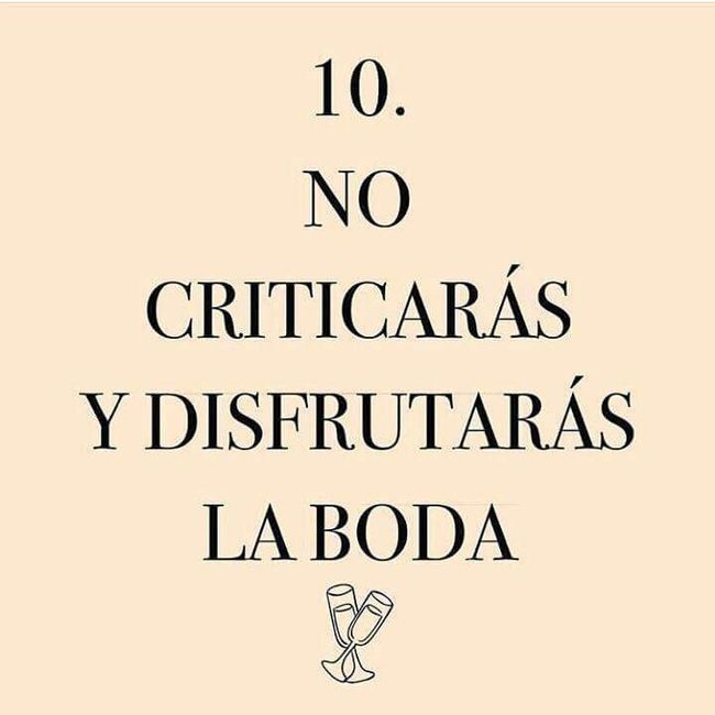  10 mandamientos para tus invitados - 9